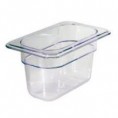 BACINELLA IN POLICARBONATO GN 1/9 dimensioni 17,6X10,8 altezza 65 capacità 0,6 lt